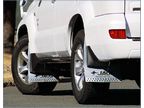 Брызговики (серебристые) передние и задние для Toyota Land Cruiser Prado 120 от Jaos